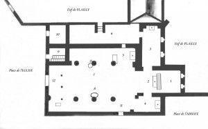 Plan de l'église de 1777